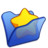 Folder blue favourite Icon